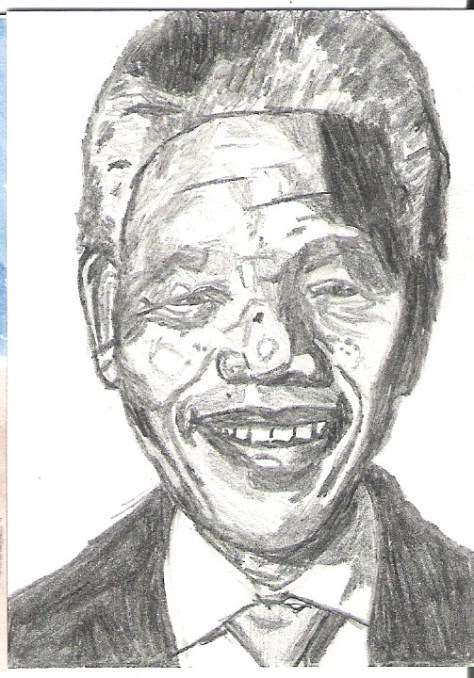 Nelson Mandela sketch card