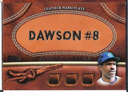 Andre Dawson Leather Nameplate ManuPatch..