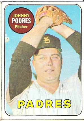 1969 Topps Johnny Podres..