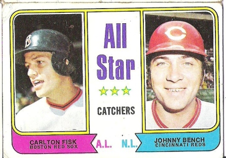1974 Topps All-Star Catchers Fisk/Bench..