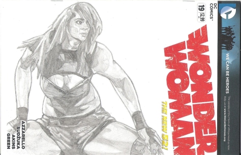 Evie Wonder Woman sketch cover..