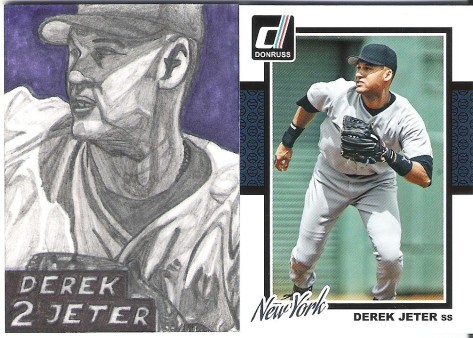 Derek Jeter sketch card..