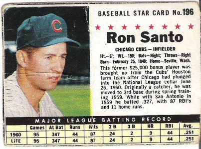 '61 Post Ron Santo..