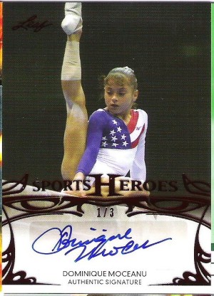 Leaf Sports Heroes Red  auto 1/3..