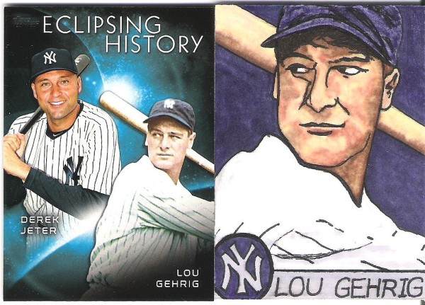 Lou Gehrig sketch card..